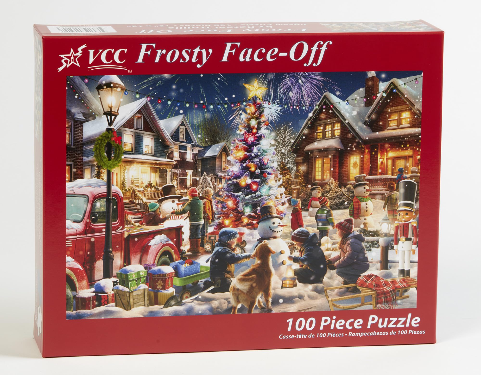 Foto 3 pulgar | Rompecabezas Vermont Christmas Frosty Face-off De 100 Piezas - Venta Internacional.