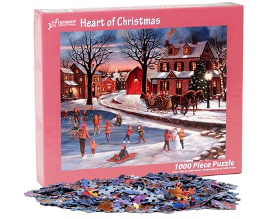 Foto 4 | Rompecabezas Vermont Christmas Company Heart Of Christmas 1000 Piezas - Venta Internacional.