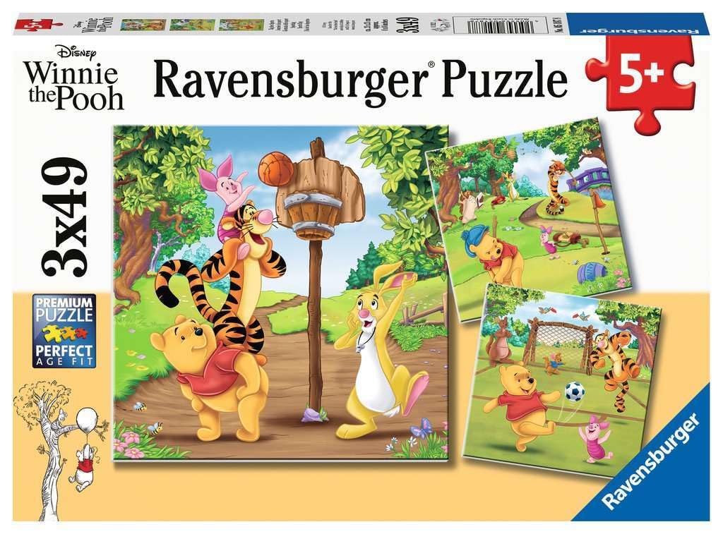 Set De Rompecabezas Ravensburger Sports Day 3x49 Piezas Para Niños - Venta Internacional.