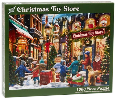 Foto 3 | Rompecabezas De La Tienda De Juguetes Navideños De Vermont, 1000 Piezas - Venta Internacional.