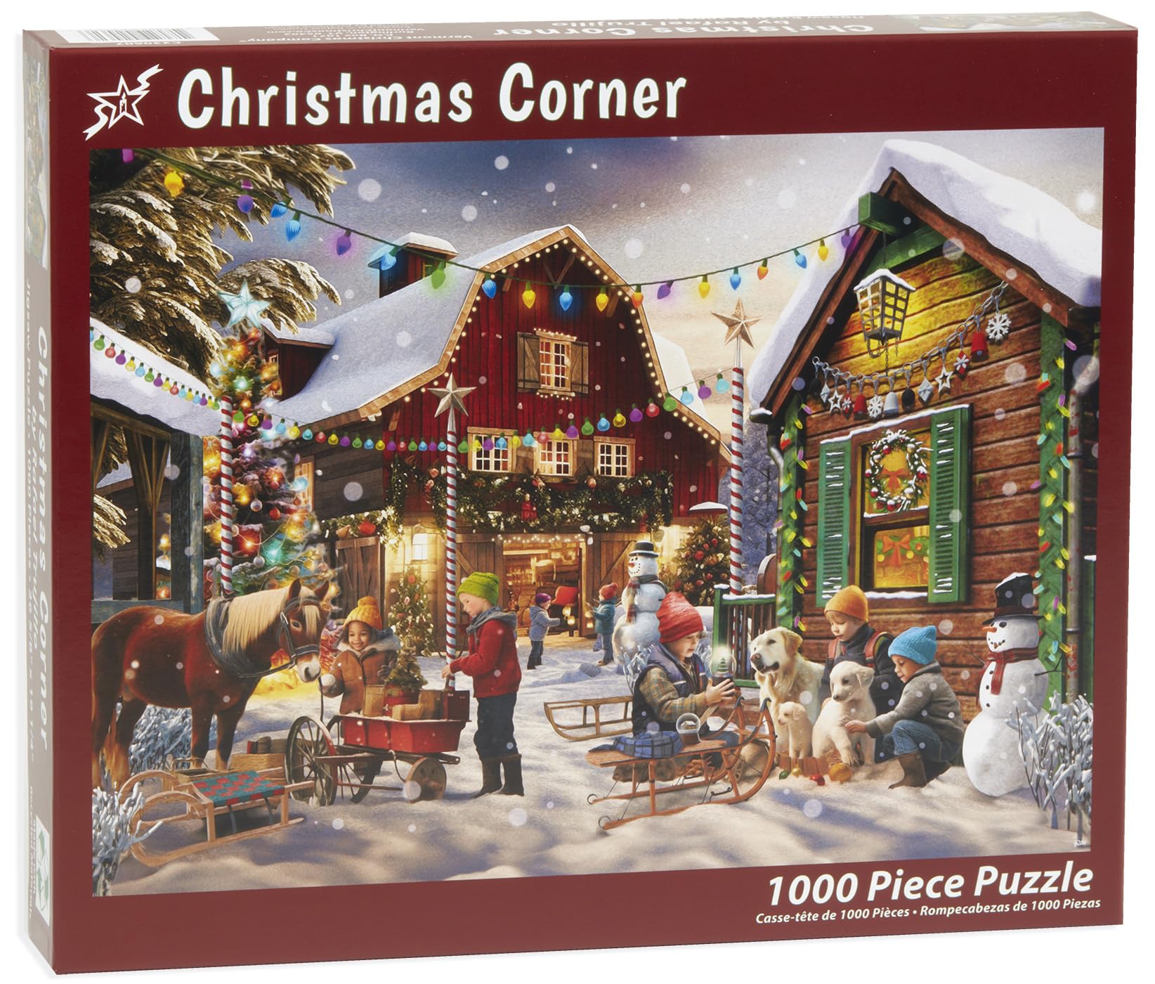 Foto 4 pulgar | Rompecabezas Vermont Christmas Company Christmas Corner, 1000 Piezas - Venta Internacional.