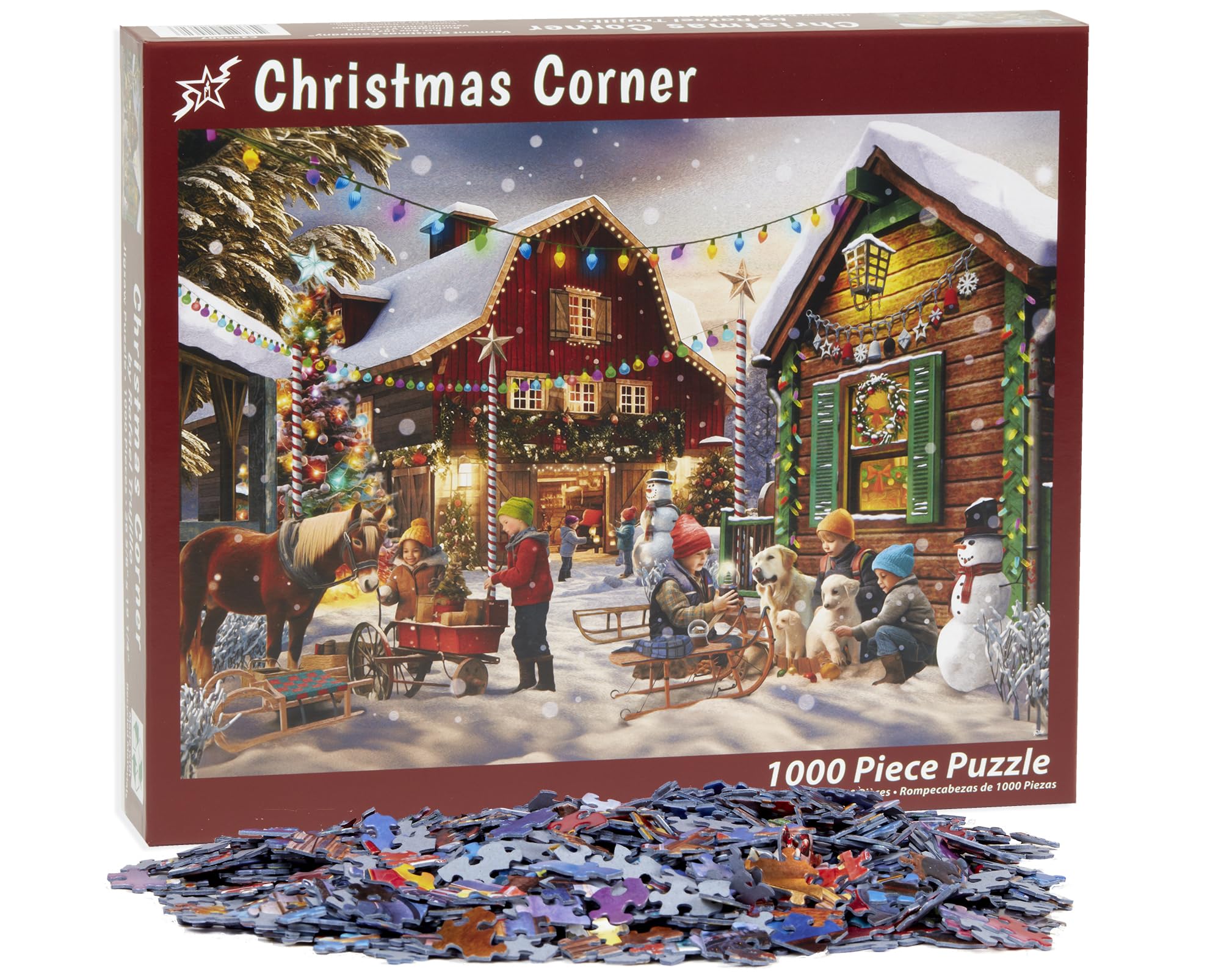 Foto 5 pulgar | Rompecabezas Vermont Christmas Company Christmas Corner, 1000 Piezas - Venta Internacional.