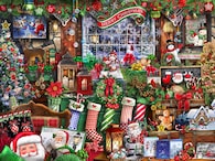 Rompecabezas Navideños De Vermont, 550 Piezas, Collage Navideño - Venta Internacional.