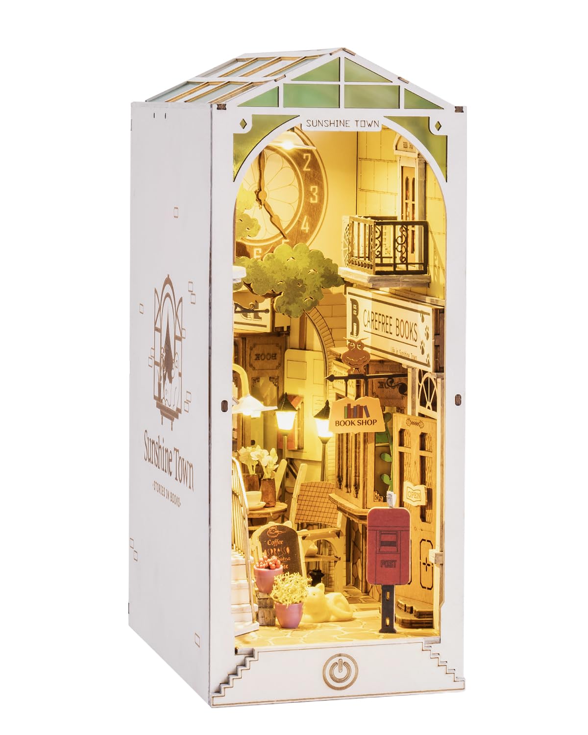 Kit De Rincón Para Libros De Bricolaje Rowood Sunshine Town Con Luz Led Para Adultos - Venta Internacional.