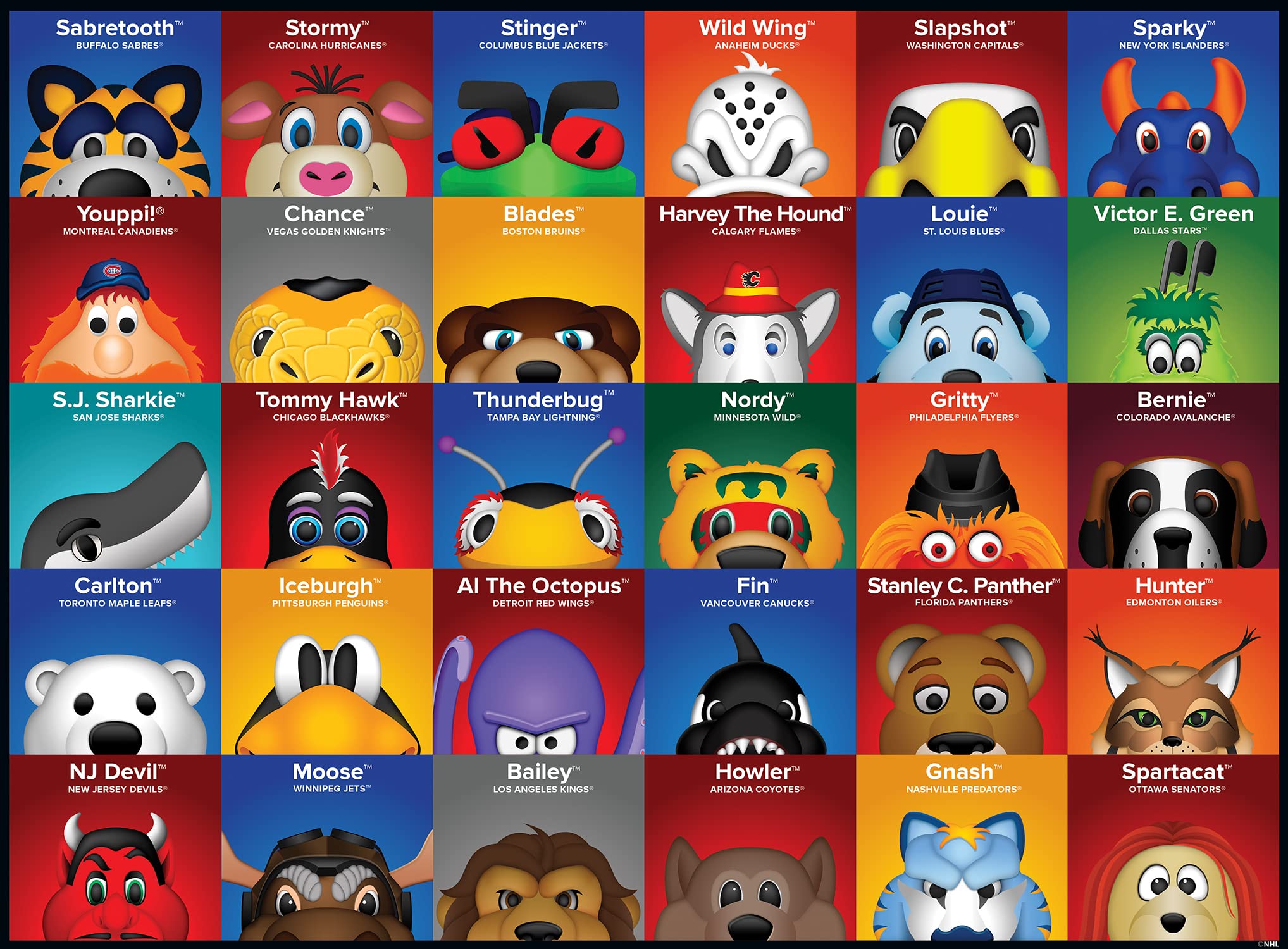 Foto 3 pulgar | Mascotas De La Nhl De Puzzle Masterpieces, 100 Piezas, Para Niños - Venta Internacional.
