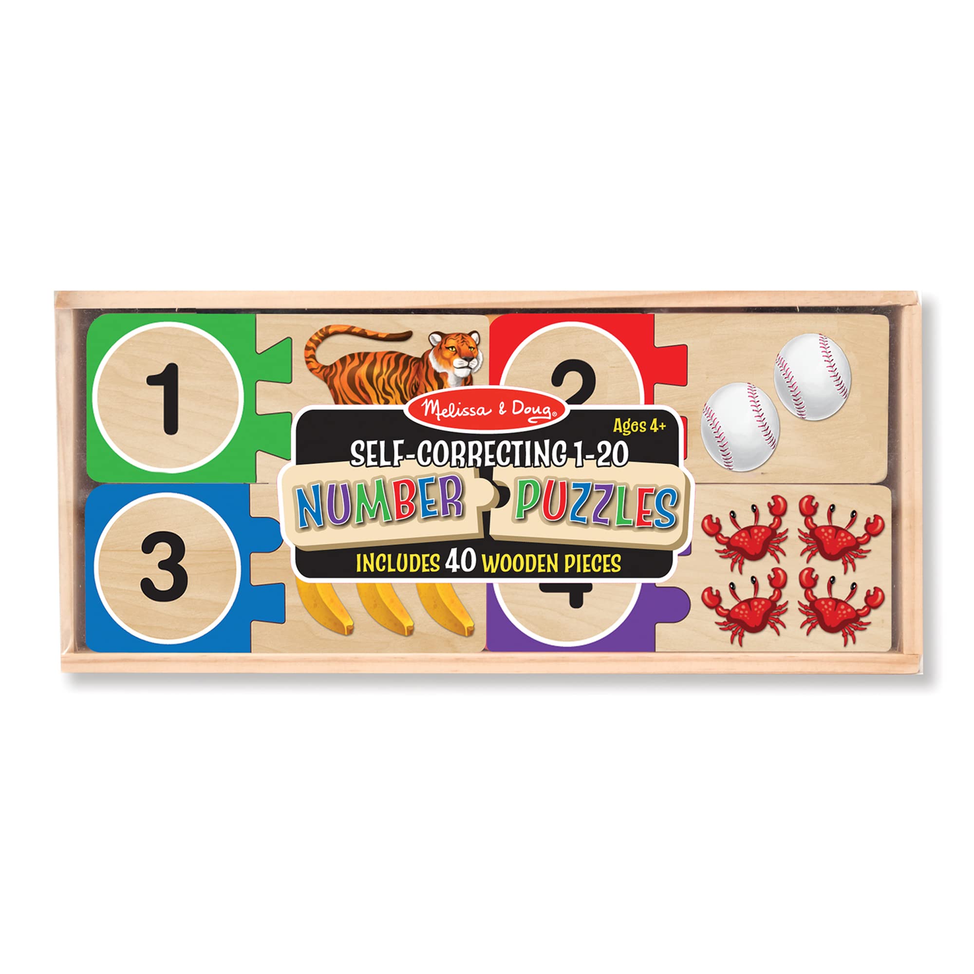 Foto 5 pulgar | Juguete De Rompecabezas Con Autocorrección Melissa & Doug, Número 3 O Más Años - Venta Internacional.