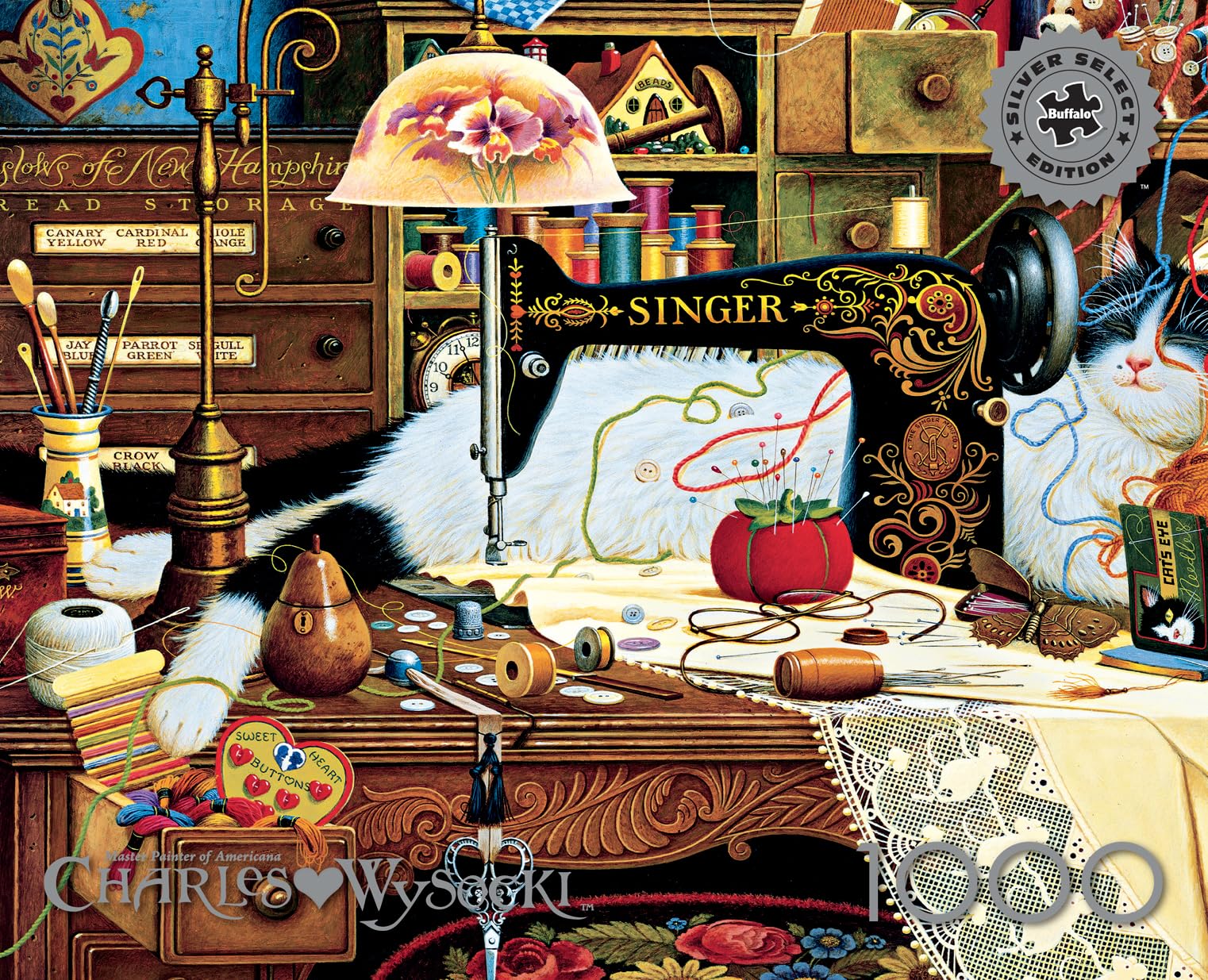 Foto 2 | Rompecabezas Buffalo Games Charles Wysocki Maggie 1000 Piezas - Venta Internacional.