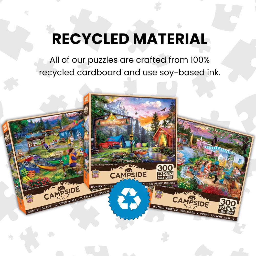 Foto 6 | Rompecabezas Masterpieces Campsite Trouble 300 Piezas - Venta Internacional.