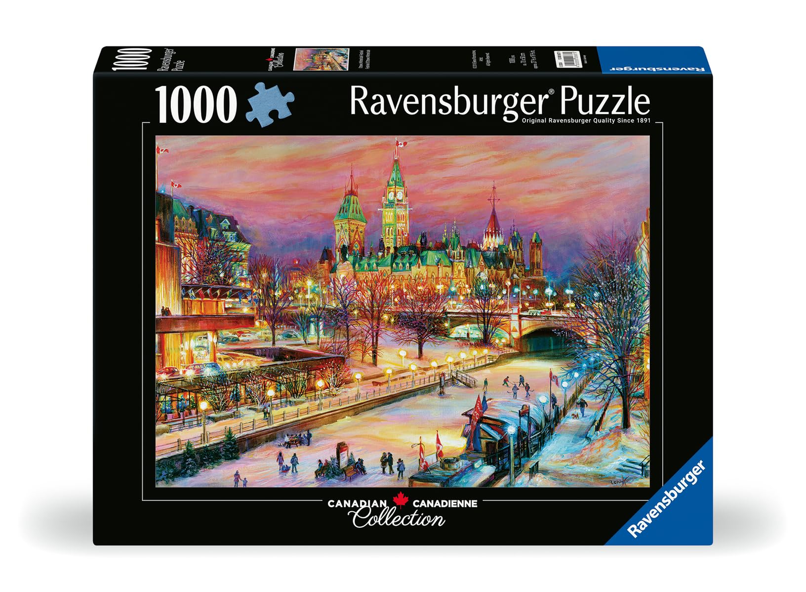 Foto 3 pulgar | Rompecabezas Ravensburger Ottawa Winterlude 1000 Piezas - Venta Internacional.