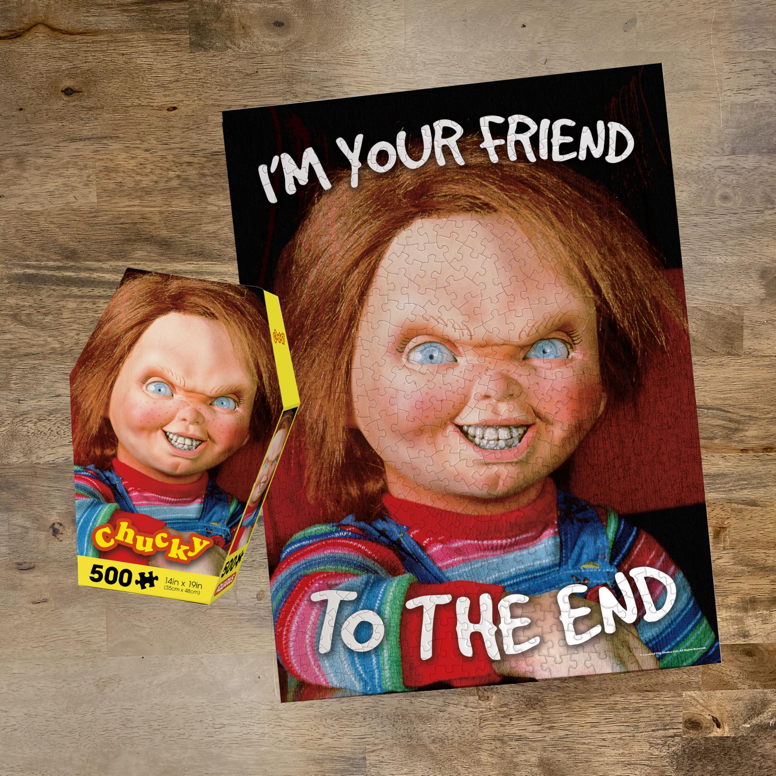 Foto 3 | Puzzle Aquarius Chucky Soy Tu Amigo 500 Piezas - Venta Internacional.