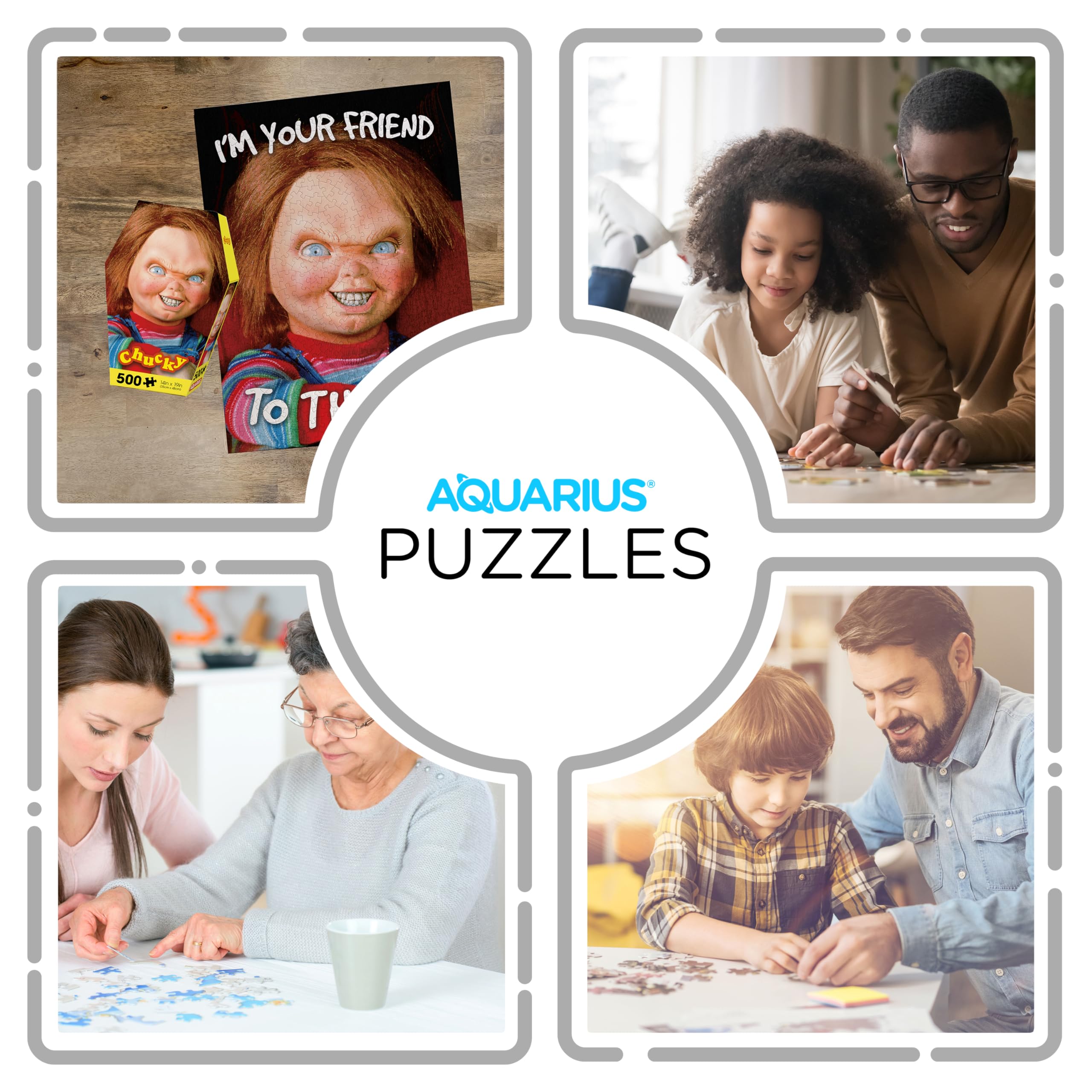 Foto 5 pulgar | Puzzle Aquarius Chucky Soy Tu Amigo 500 Piezas - Venta Internacional.