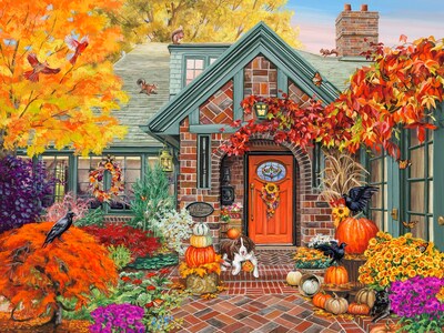 Foto 2 | Rompecabezas Vermont Christmas Company Autumn Greeting 500 piezas - Venta Internacional