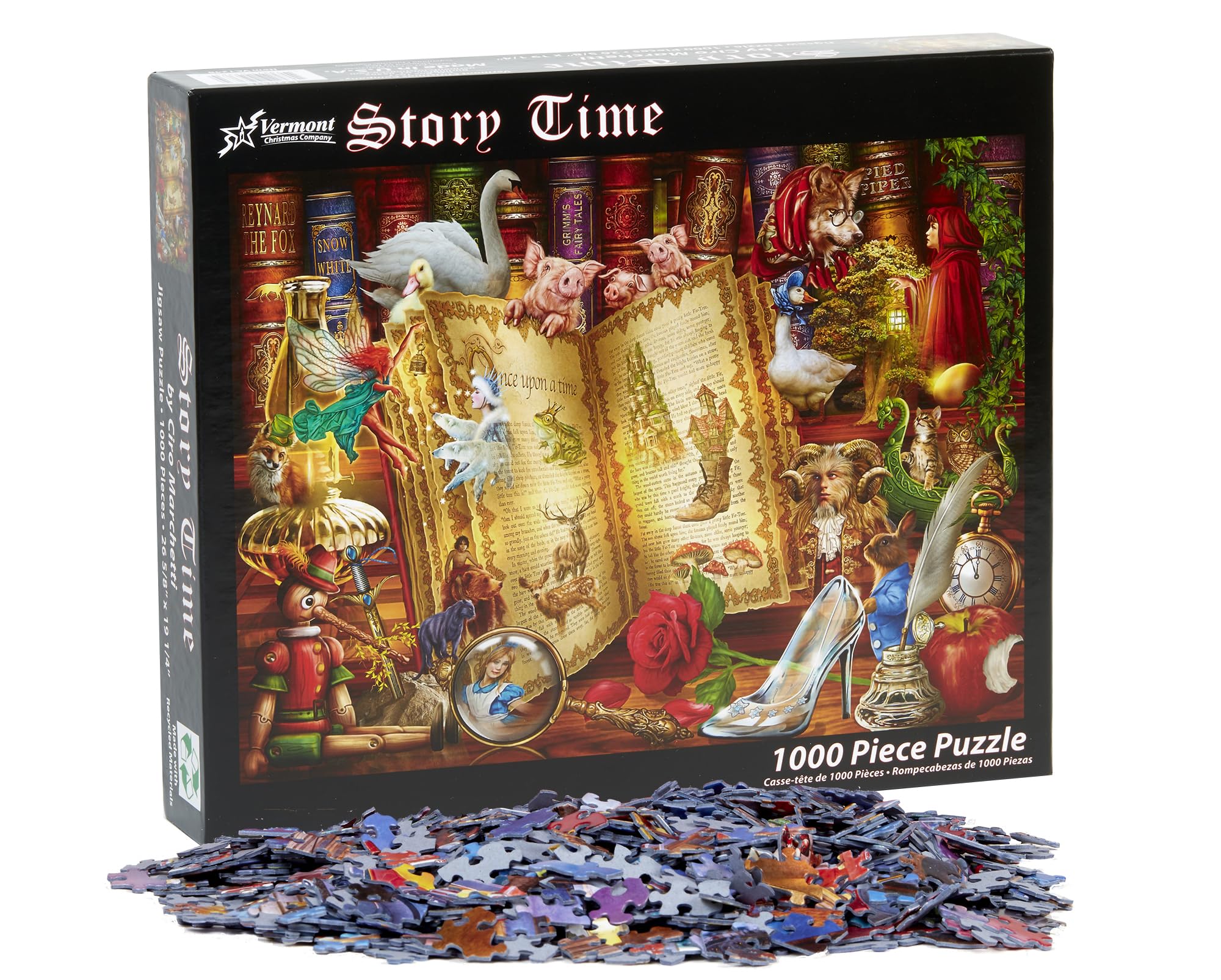 Foto 6 pulgar | Rompecabezas Vermont Christmas Company Story Time 1000 Piezas - Venta Internacional