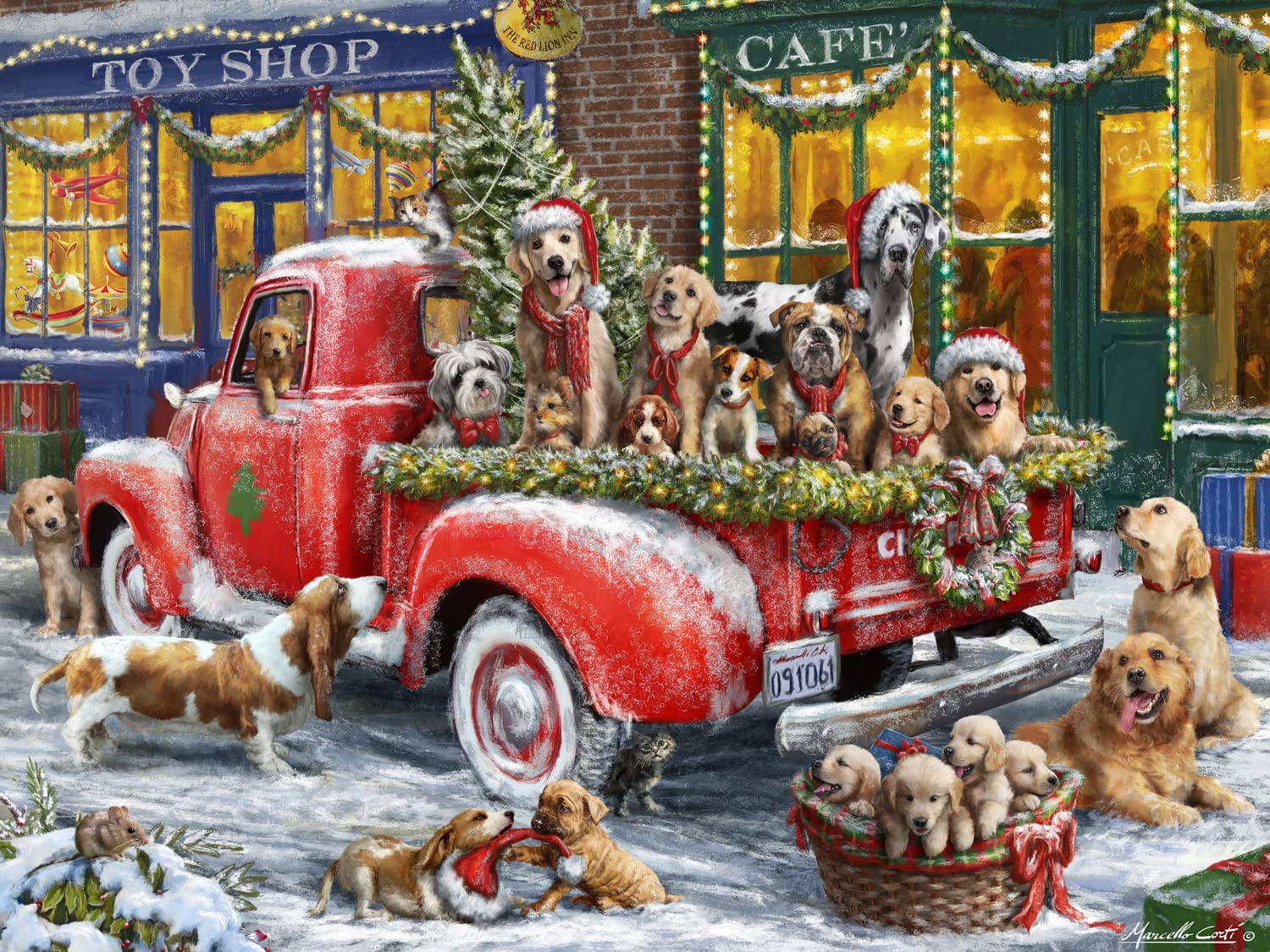 Foto 2 | Rompecabezas Vermont Christmas Company Canine, 500 Piezas - Venta Internacional