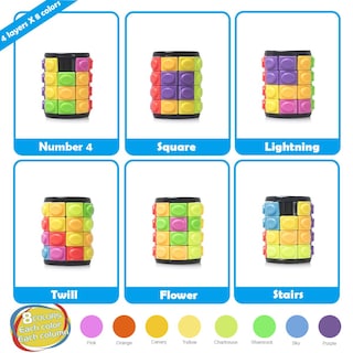 Foto 2 | Puzzle R.y.TOYS: Gira Y Desliza En 4 Capas Y 8 Colores - Venta Internacional