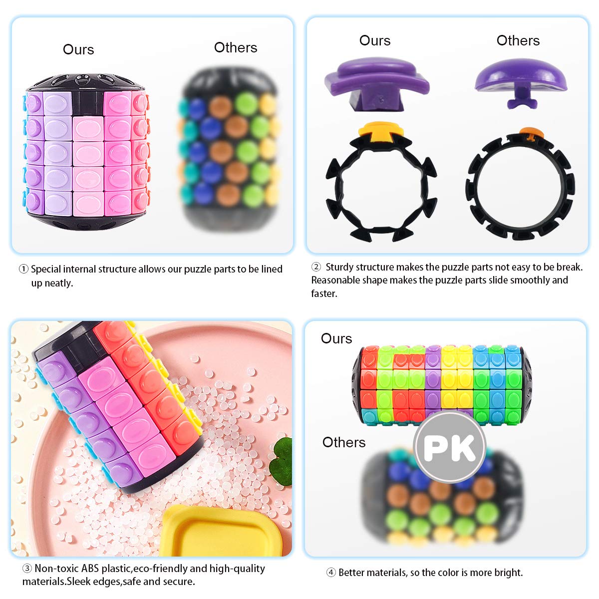 Foto 5 pulgar | Puzzle R.y.TOYS: Gira Y Desliza En 4 Capas Y 8 Colores - Venta Internacional