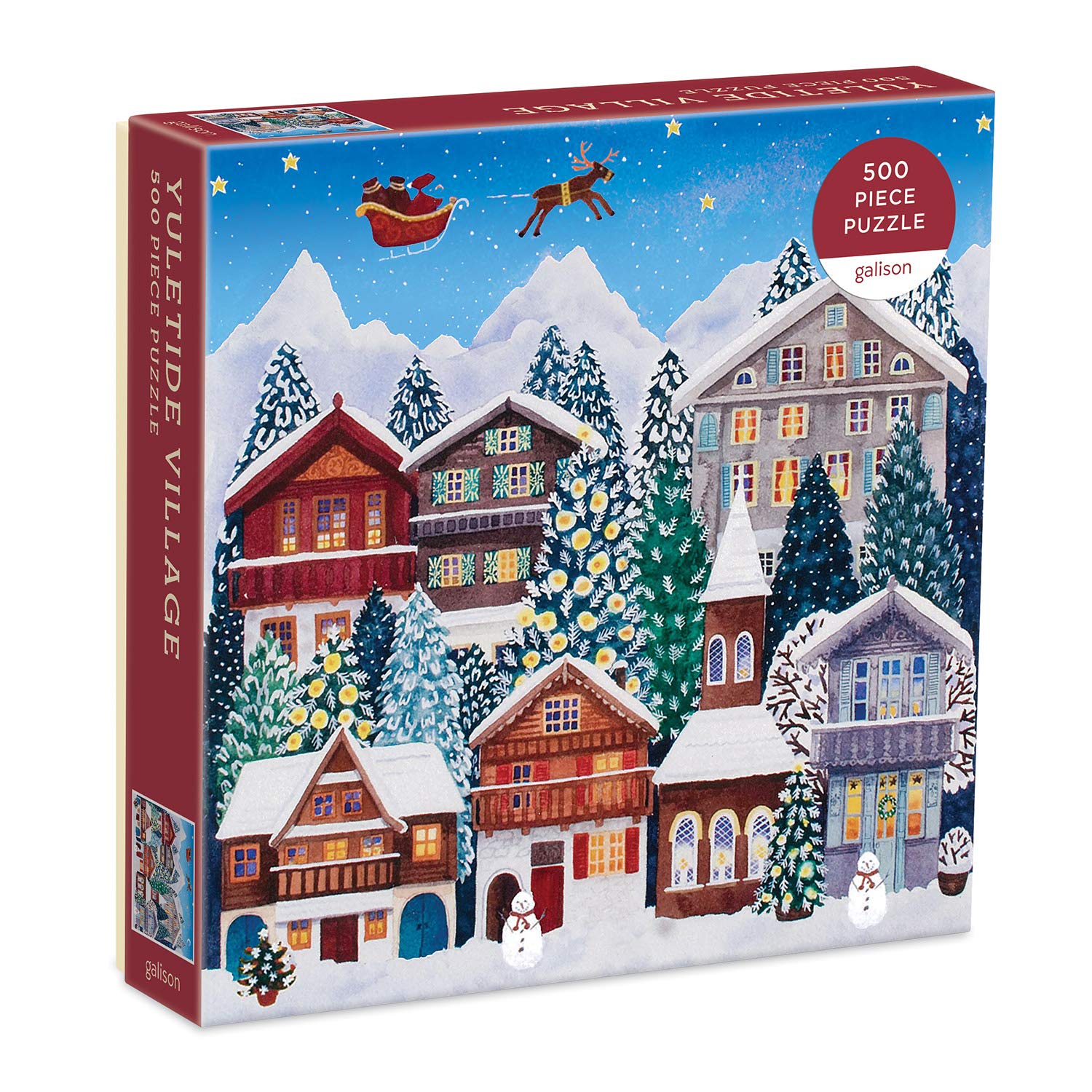 Foto 2 pulgar | Puzzle Galison Yuletide Village De 500 Piezas - Venta Internacional.