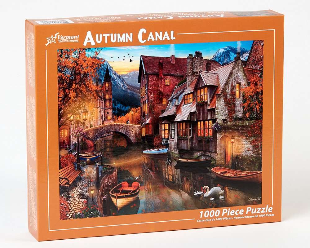 Foto 2 pulgar | Rompecabezas Vermont Christmas Company Autumn Canal 1000 Piezas-Venta Internacional