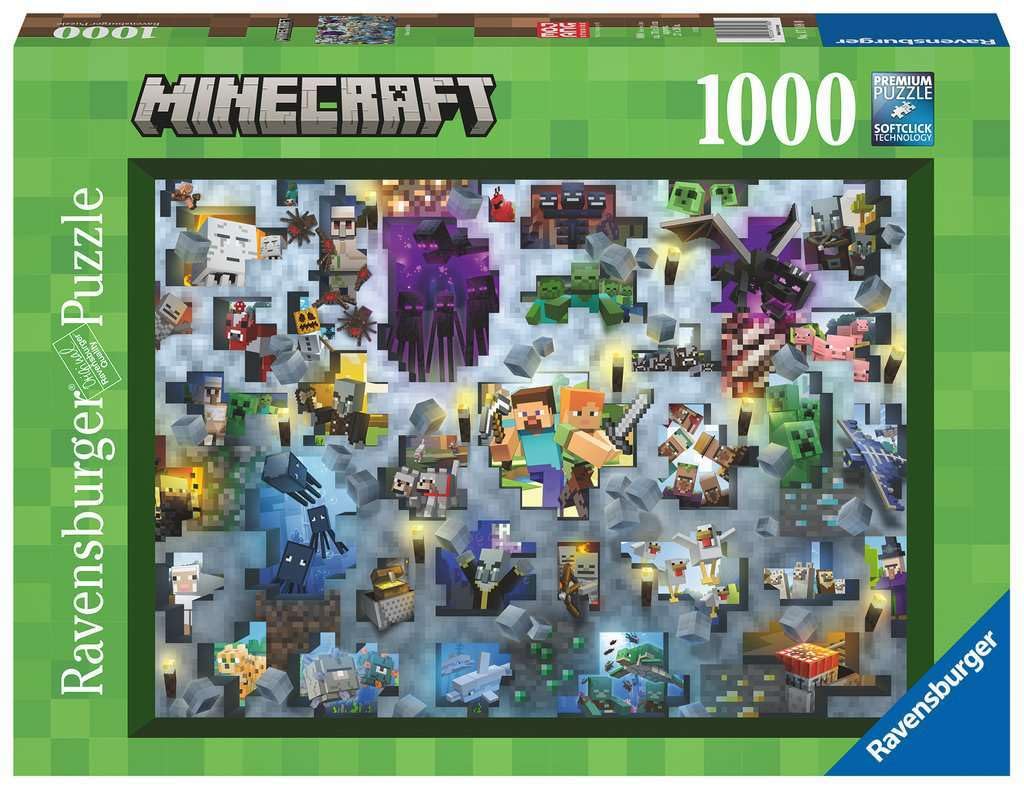 Foto 2 pulgar | Rompecabezas Ravensburger Minecraft 1000 Piezas - Venta Internacional.
