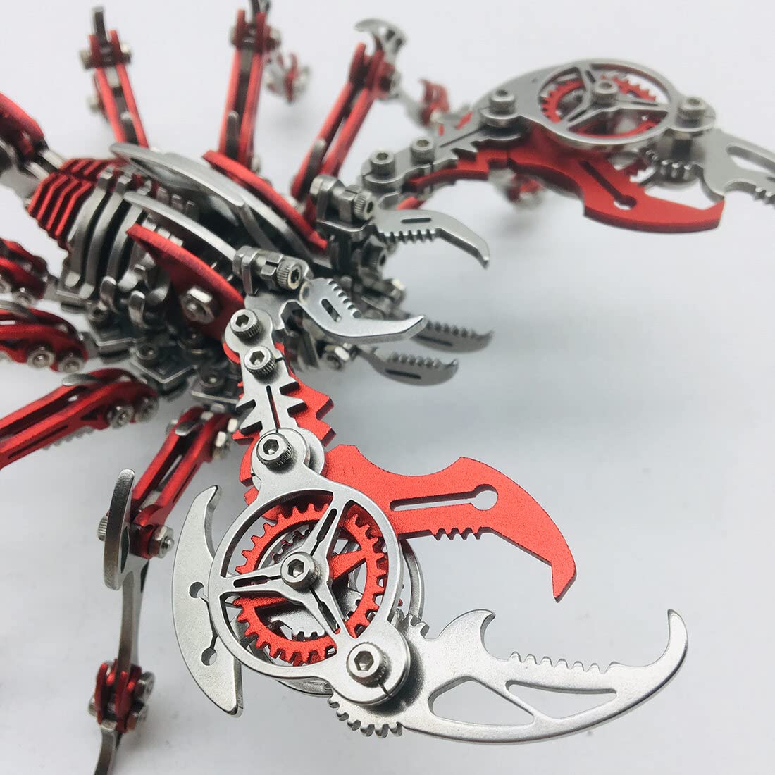 Foto 3 pulgar | Ensamblaje De Rompecabezas De Metal 3d Scorpion King, Más De 200 Piezas Con Herramienta, Rojo - Venta Internacional.