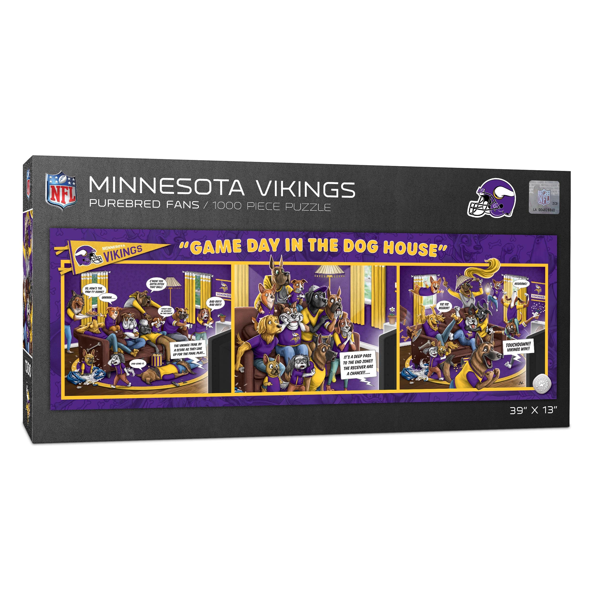 Foto 2 pulgar | Puzzle Youthefan Nfl Minnesota Vikings Game Day 1000 Unidades - Venta Internacional.