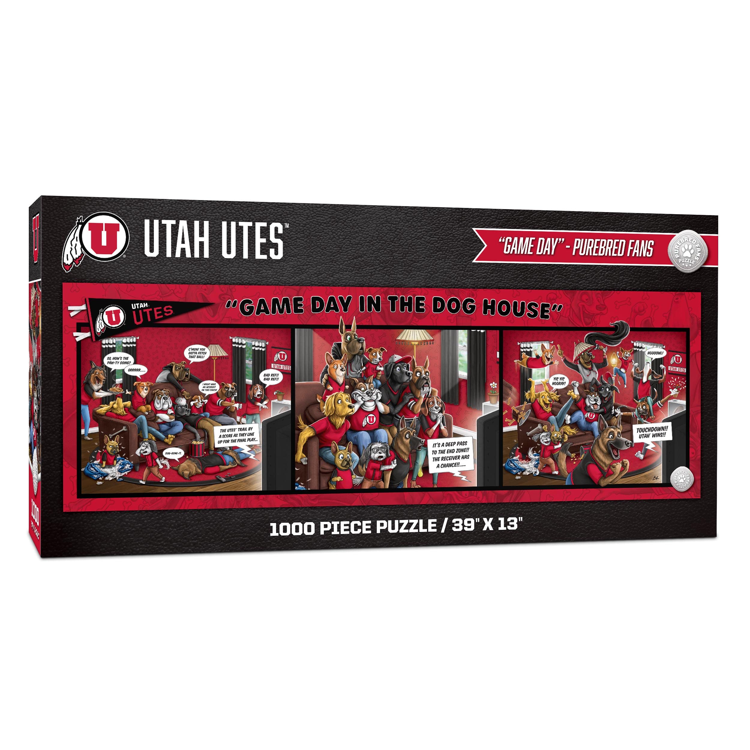 Foto 2 pulgar | Puzzle Youthefan Ncaa Utah Utes Game Day In The Dog House, 1000 Unidades - Venta Internacional.