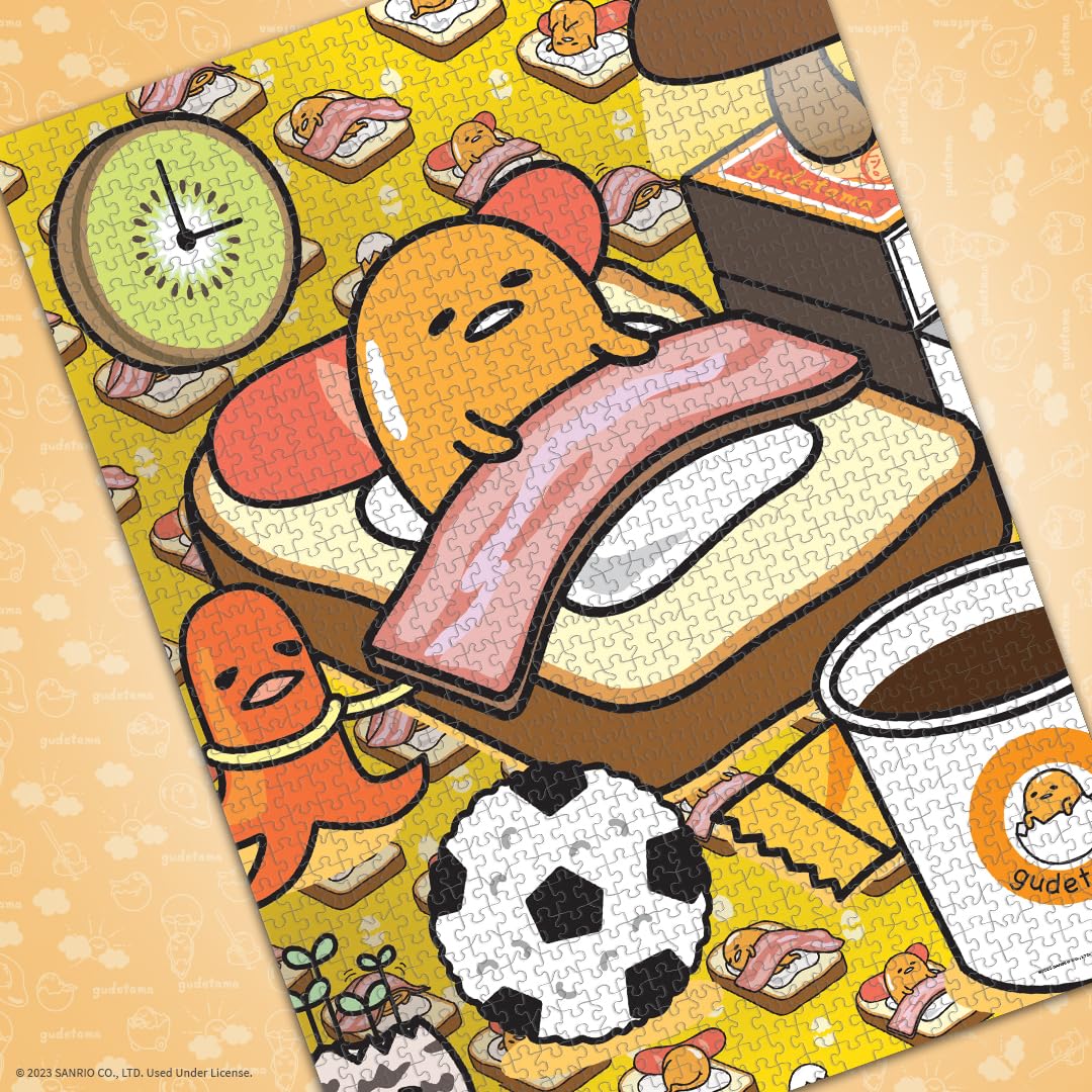 Foto 4 pulgar | Puzle Usapoly Gudetama «work From Bed» 1000 Piezas - Venta Internacional.