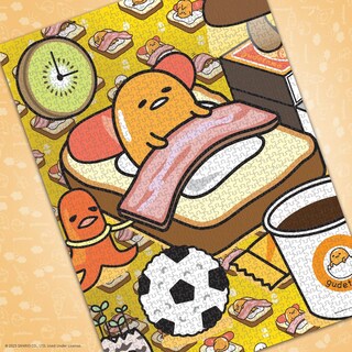 Foto 3 | Puzle Usapoly Gudetama «work From Bed» 1000 Piezas - Venta Internacional.