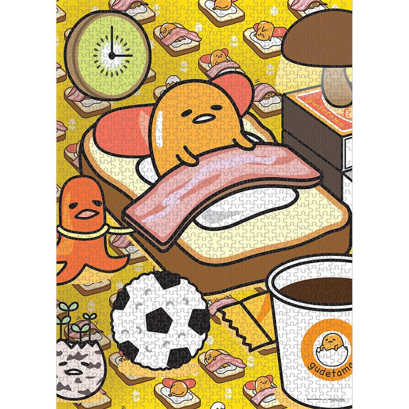 Foto 7 pulgar | Puzle Usapoly Gudetama «work From Bed» 1000 Piezas - Venta Internacional.