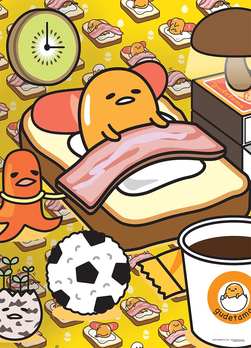 Foto 8 pulgar | Puzle Usapoly Gudetama «work From Bed» 1000 Piezas - Venta Internacional.