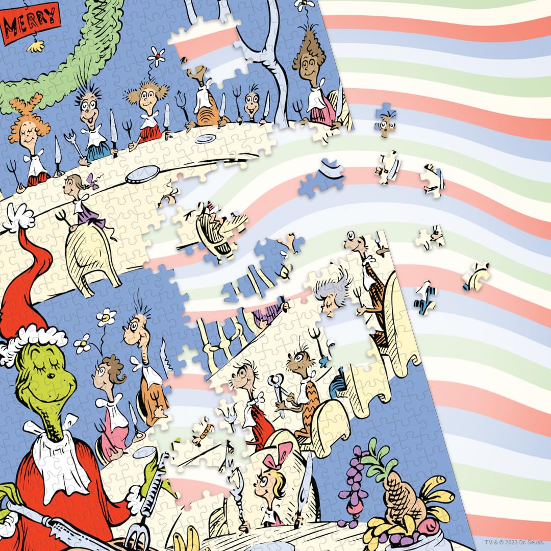 Foto 3 | Puzle Usaopoly Dr. Seuss Grinch Feast De 1000 Piezas - Venta Internacional.