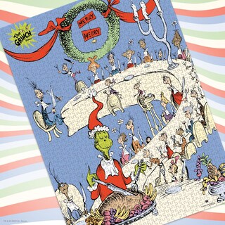 Foto 4 | Puzle Usaopoly Dr. Seuss Grinch Feast De 1000 Piezas - Venta Internacional.
