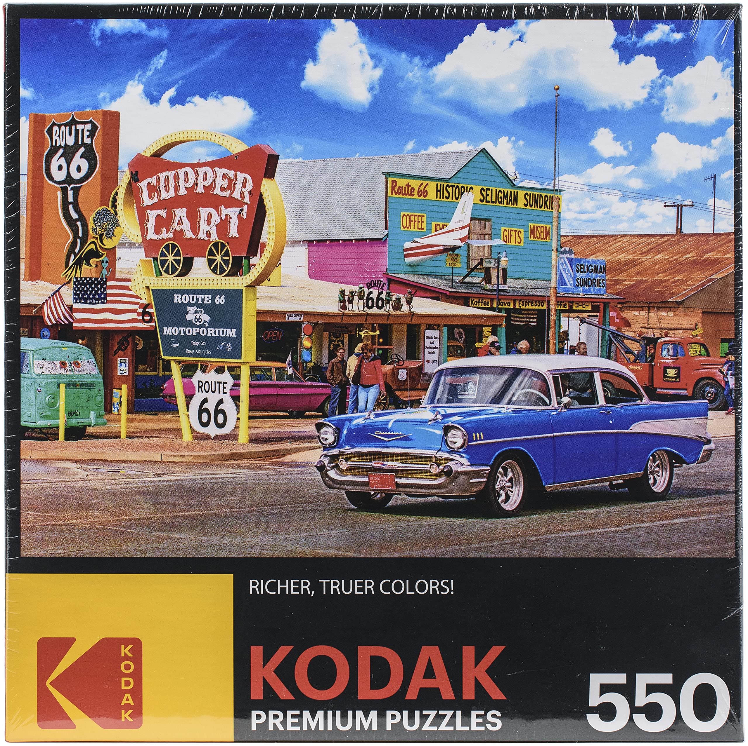 Rompecabezas Kodak Premium Seligmans Route 66 Arizona 550 Piezas - Venta Internacional.