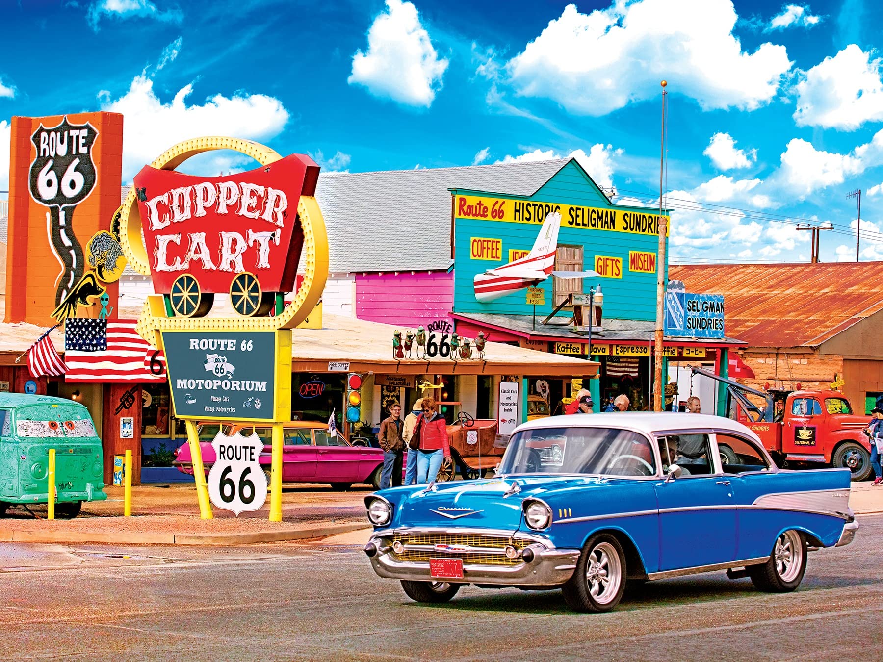 Foto 4 pulgar | Rompecabezas Kodak Premium Seligmans Route 66 Arizona 550 Piezas - Venta Internacional.