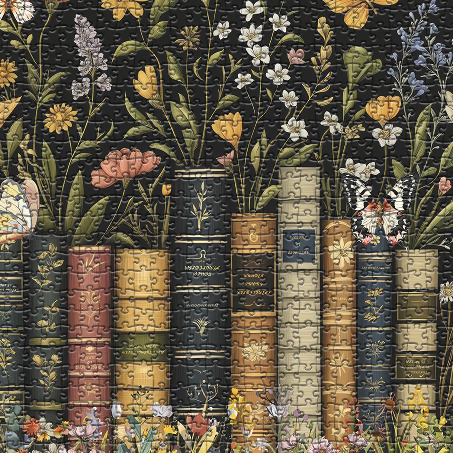 Foto 3 | Rompecabezas Pickforu Con Páginas De Flores Silvestres, 1000 Piezas, Para Adultos - Venta Internacional.