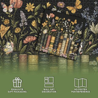 Foto 4 | Rompecabezas Pickforu Con Páginas De Flores Silvestres, 1000 Piezas, Para Adultos - Venta Internacional.