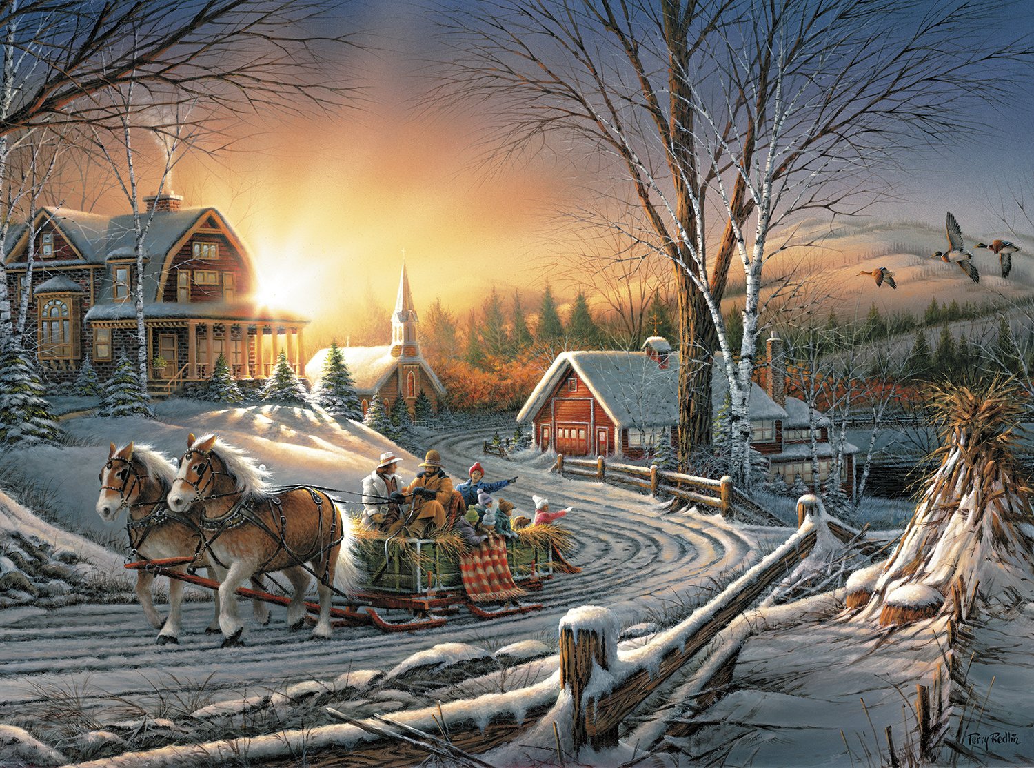 Foto 1 | Rompecabezas Buffalo Games Terry Redlin 1000 Piezas - Venta Internacional.