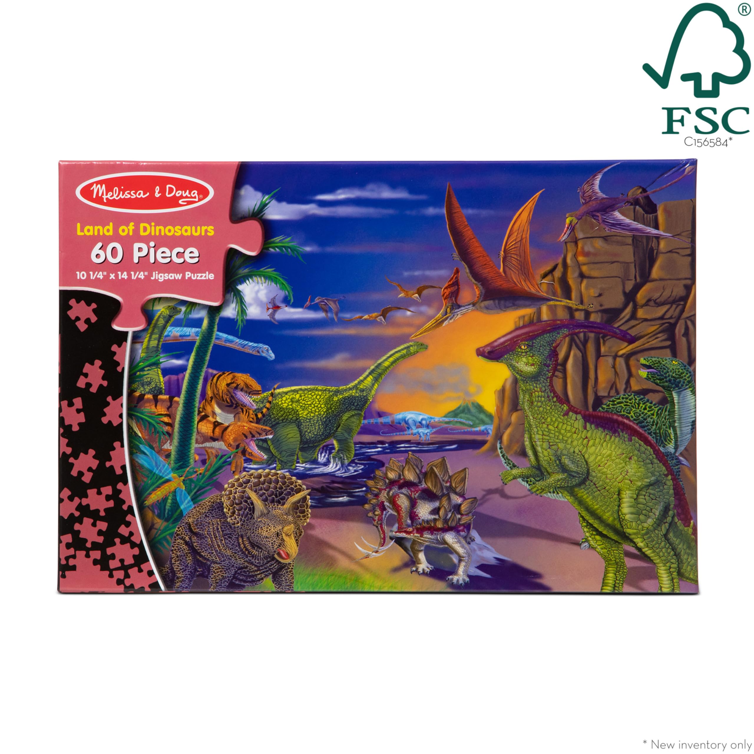 Foto 7 pulgar | Rompecabezas Melissa & Doug La Tierra De Los Dinosaurios 60 Piezas - Venta Internacional.