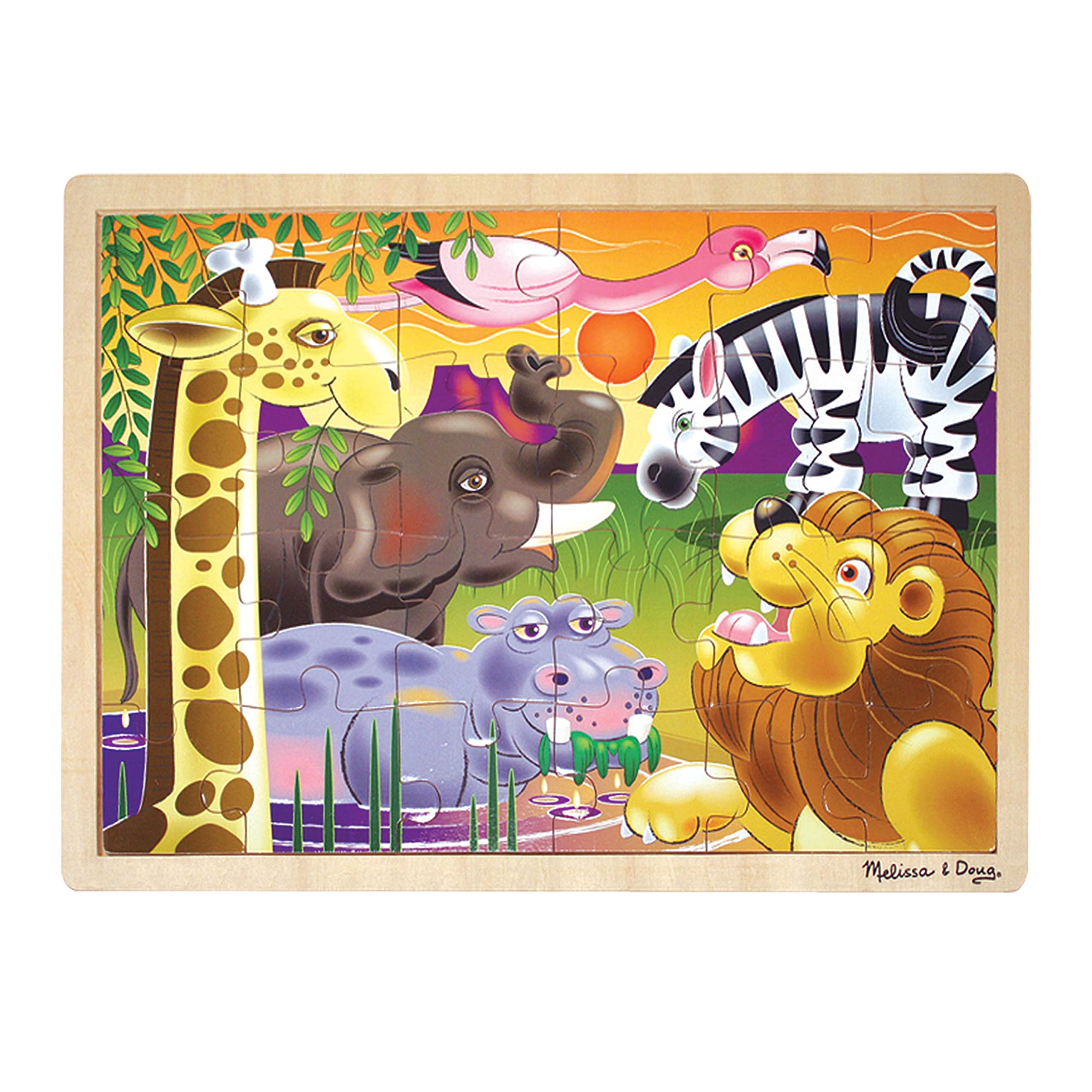 Rompecabezas Melissa & Doug African Plains Safari 24 Piezas - Venta Internacional.