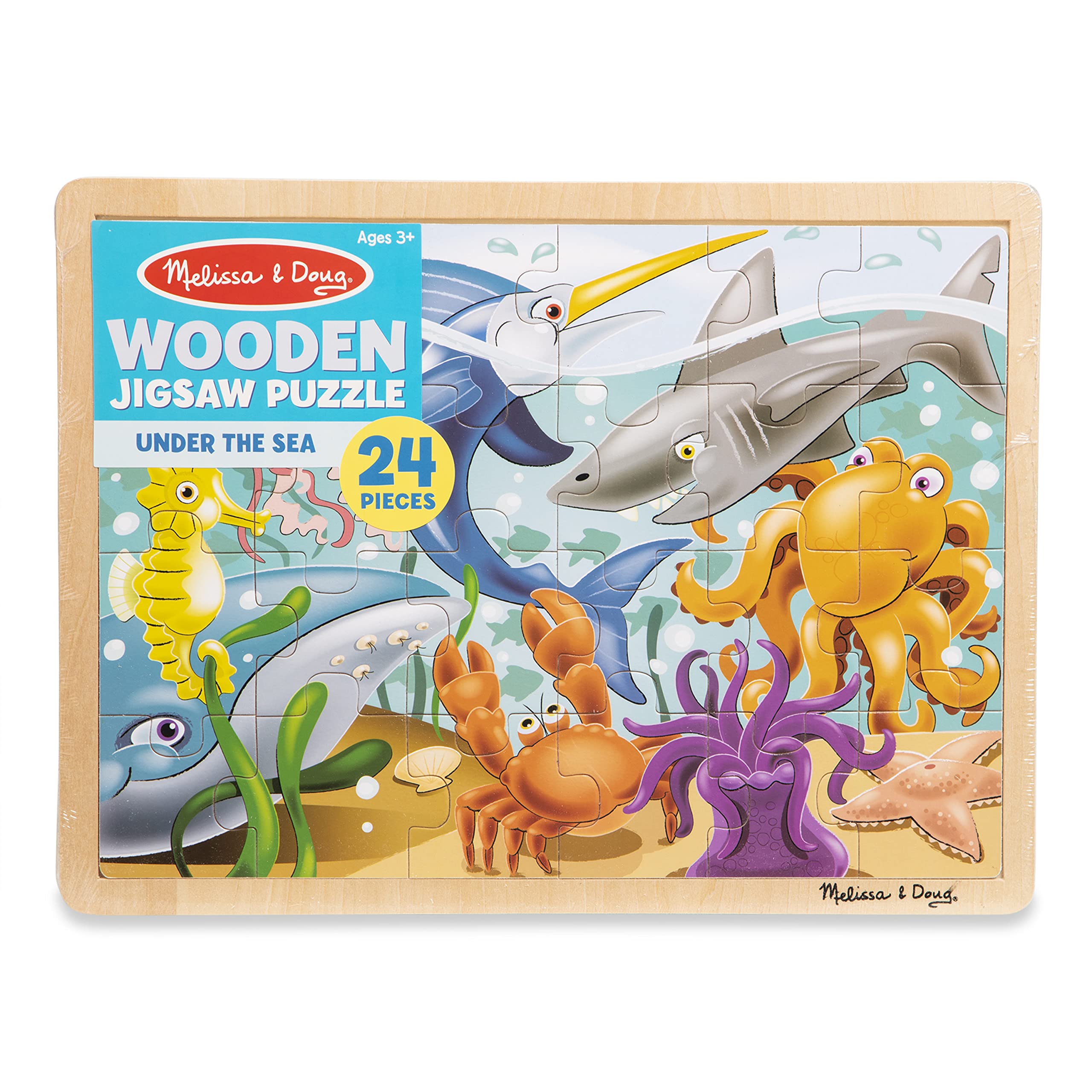 Foto 4 pulgar | Rompecabezas Melissa & Doug Under The Sea Ocean Animals 24 Piezas - Venta Internacional