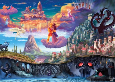 Foto 1 | Rompecabezas Ceaco Thomas Kinkade Disney Hercules 1000 Piezas - Venta Internacional.