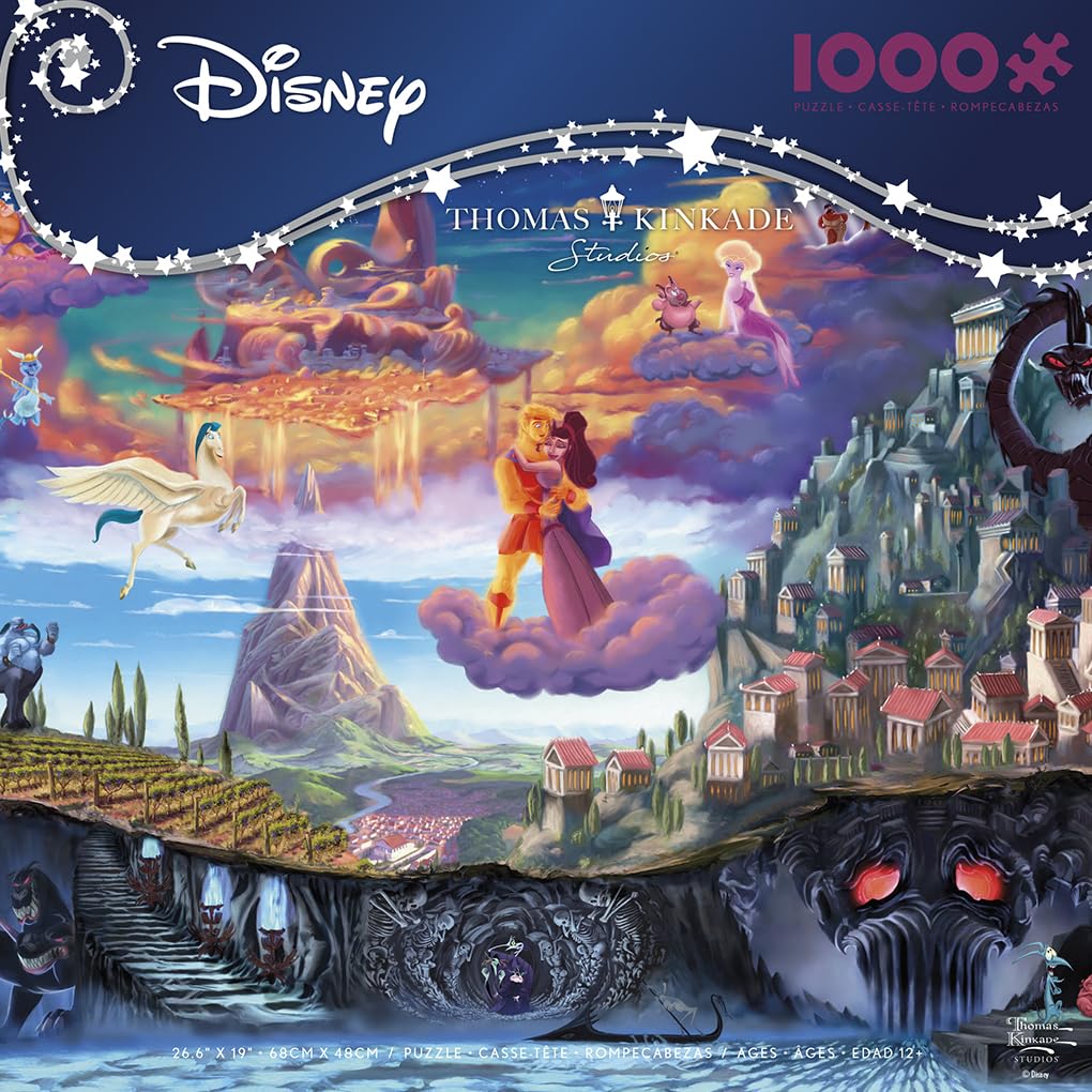 Foto 3 pulgar | Rompecabezas Ceaco Thomas Kinkade Disney Hercules 1000 Piezas - Venta Internacional.