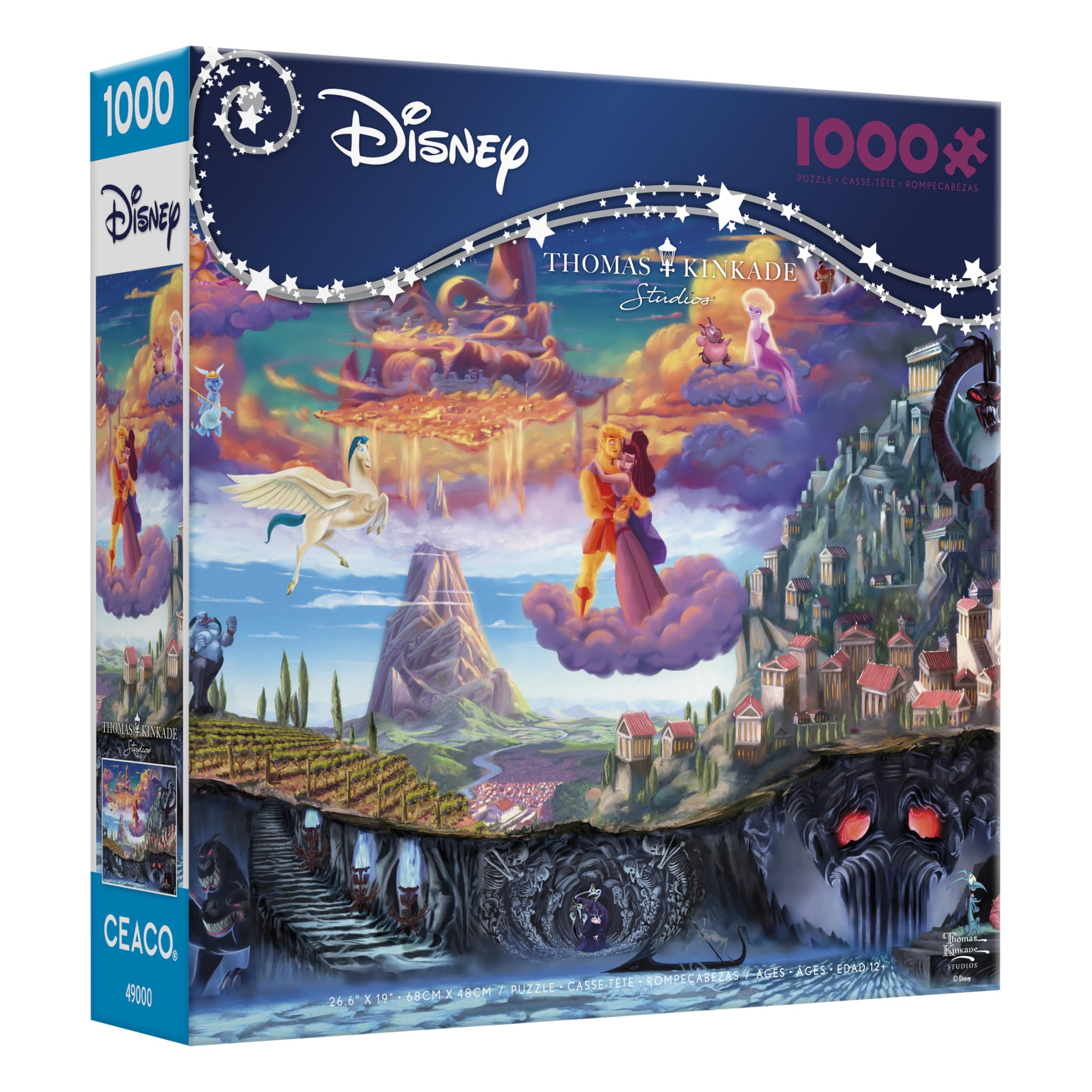 Foto 4 pulgar | Rompecabezas Ceaco Thomas Kinkade Disney Hercules 1000 Piezas - Venta Internacional.