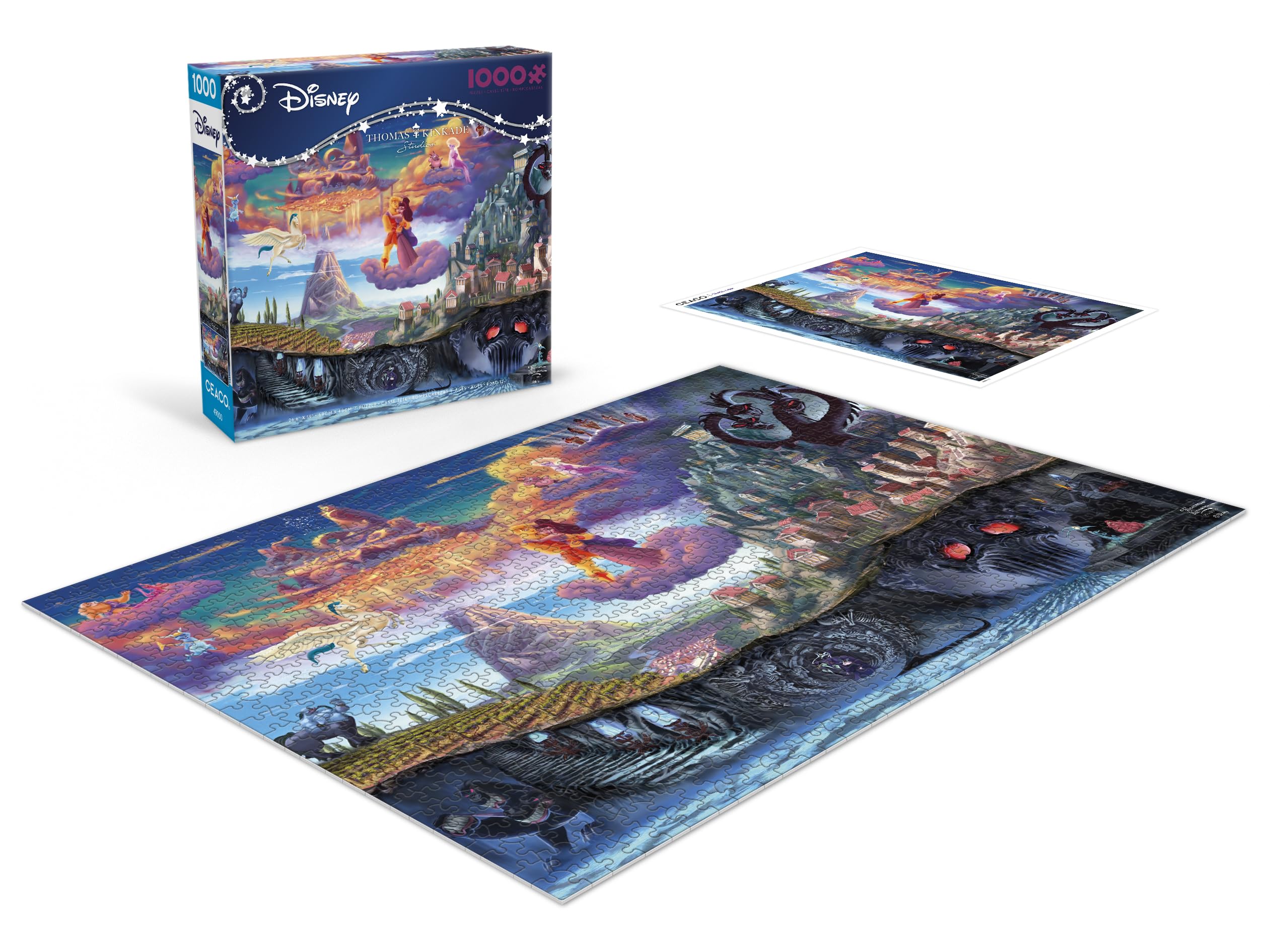 Foto 5 pulgar | Rompecabezas Ceaco Thomas Kinkade Disney Hercules 1000 Piezas - Venta Internacional.