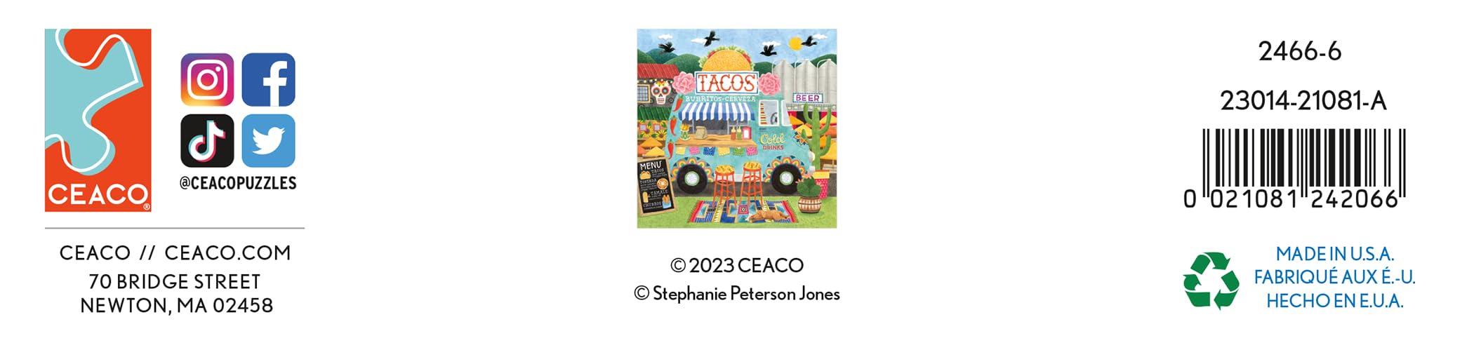 Foto 5 pulgar | Rompecabezas Ceaco Food Trucks Taco Truck 500 Piezas - Venta Internacional.
