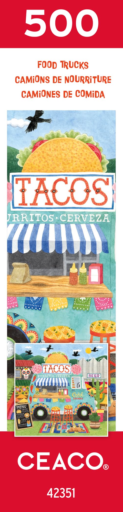 Foto 6 pulgar | Rompecabezas Ceaco Food Trucks Taco Truck 500 Piezas - Venta Internacional.