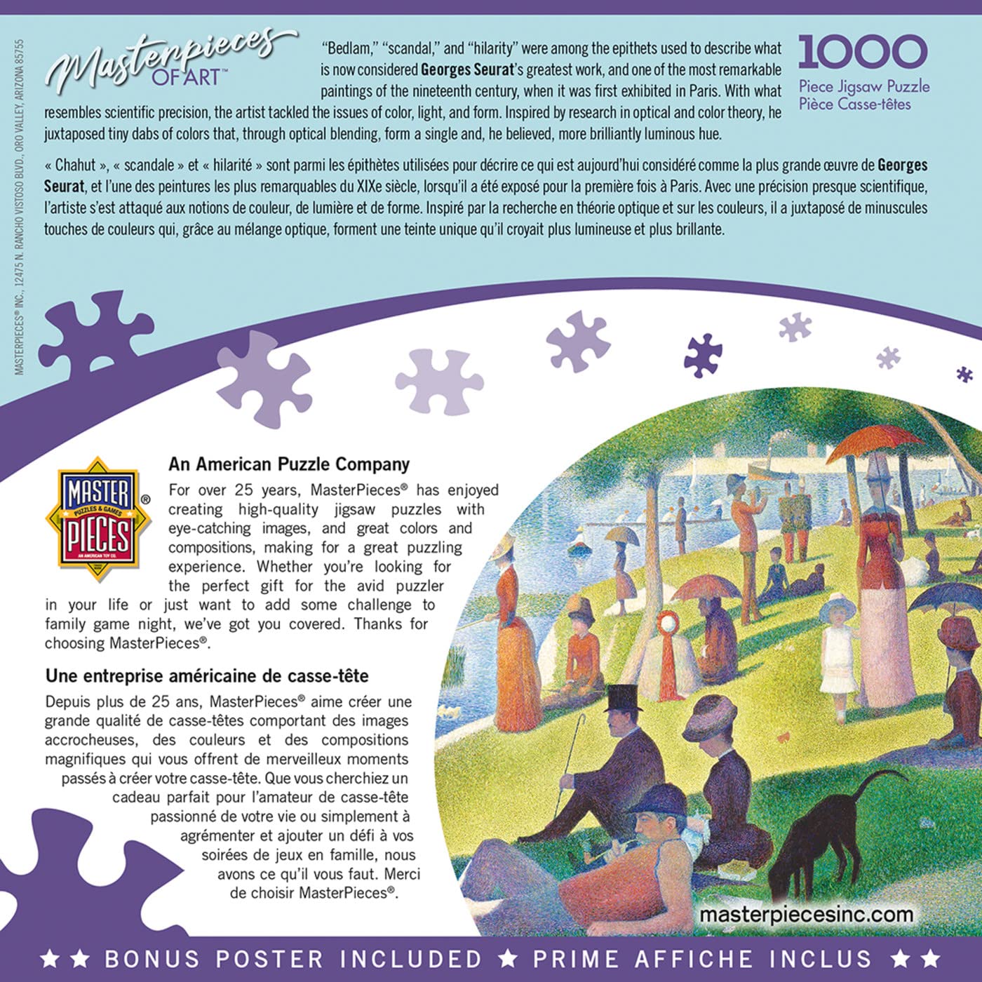 Foto 4 pulgar | Rompecabezas Masterpieces A Sunday On La Grande Jatte, 1000 Unidades - Venta Internacional.