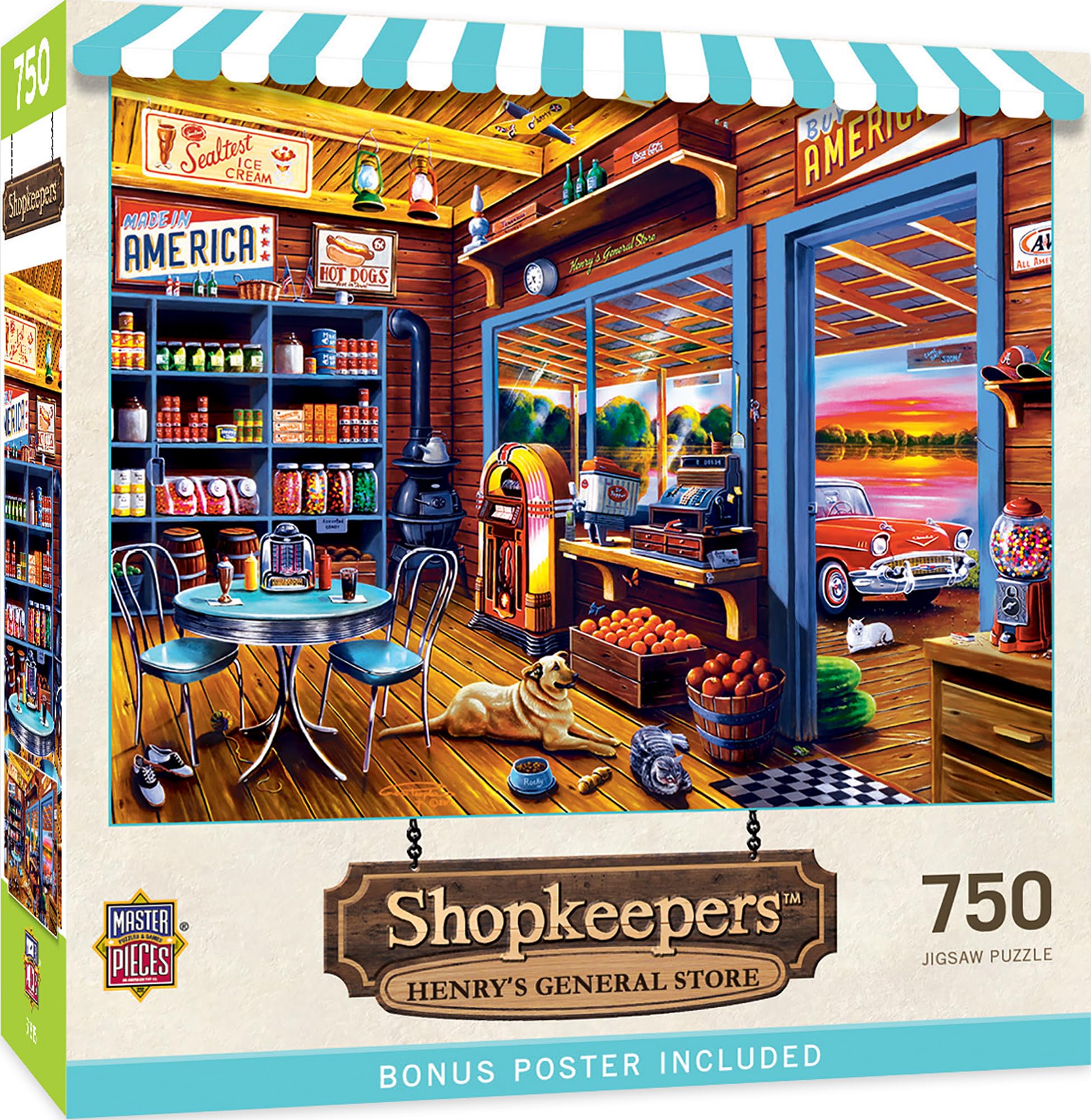 Foto 2 pulgar | Rompecabezas Masterpieces Henry's General Store 750 Piezas - Venta Internacional