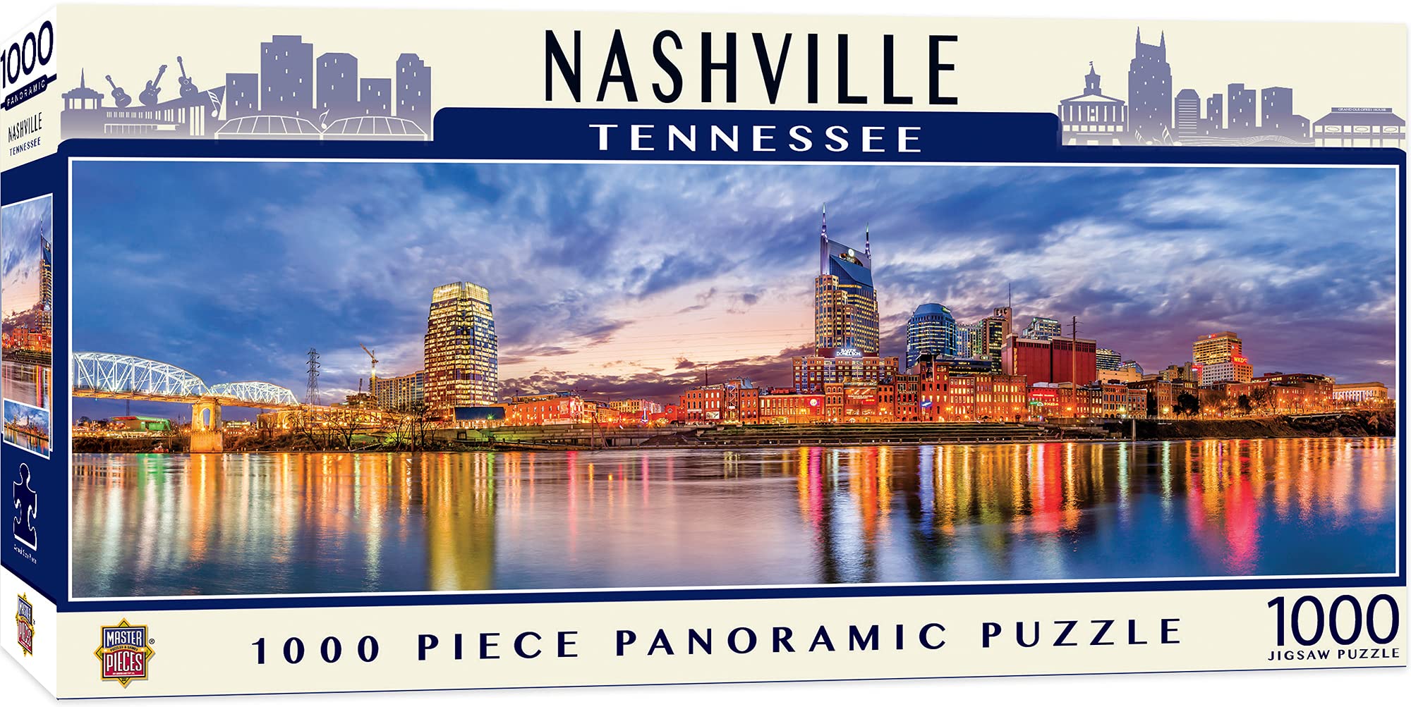 Foto 2 pulgar | Rompecabezas Masterpieces Nashville Skyline 1000 Piezas - Venta Internacional