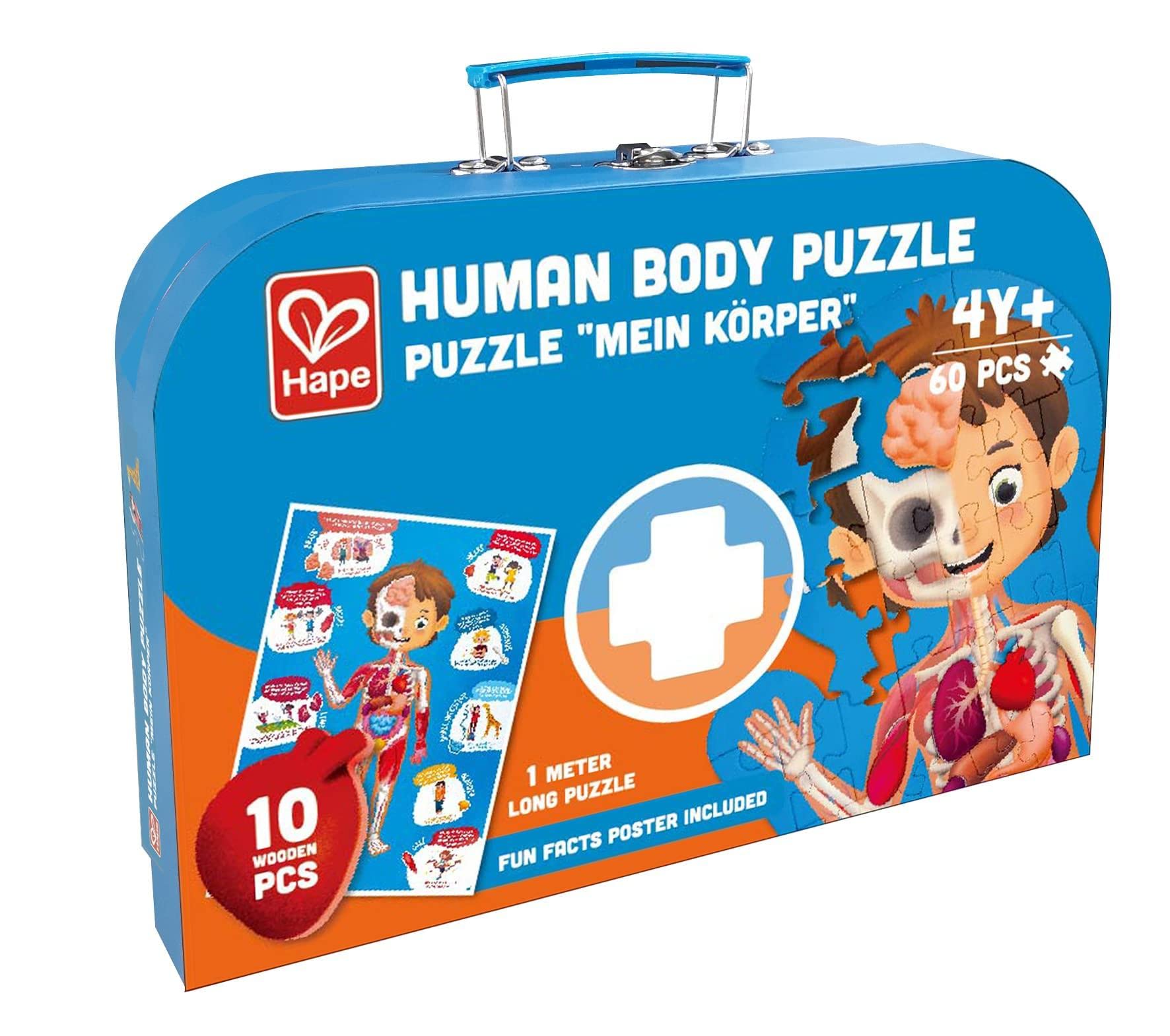 Foto 2 pulgar | Puzzle Con Forma De Cuerpo Humano, 60 Piezas, Educativo Para Mayores De 4 Años - Venta Internacional.